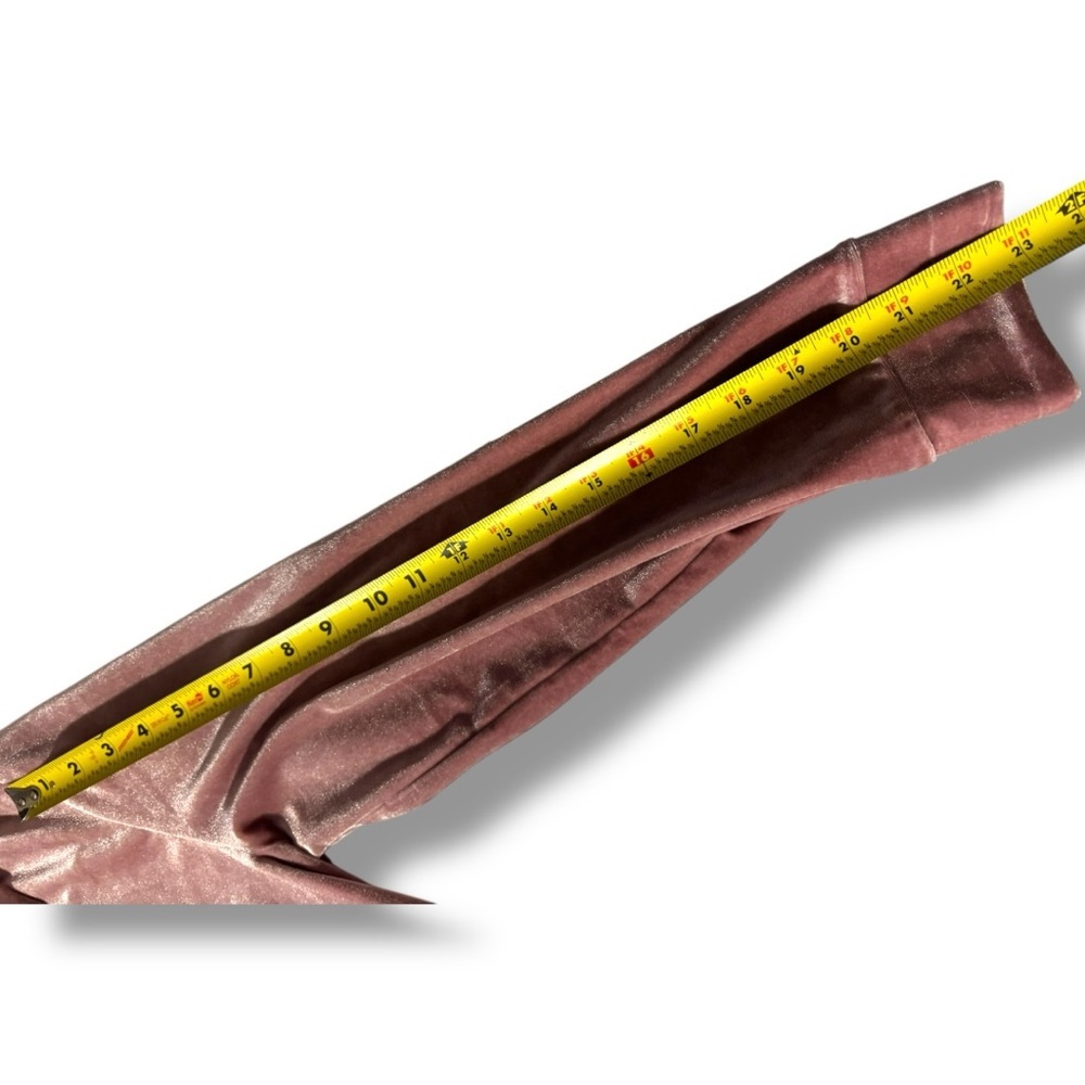 Rose/Mauve Velvet Long Sleeve Button Down Collared Mini Shirt Dress - Picture 13 of 16